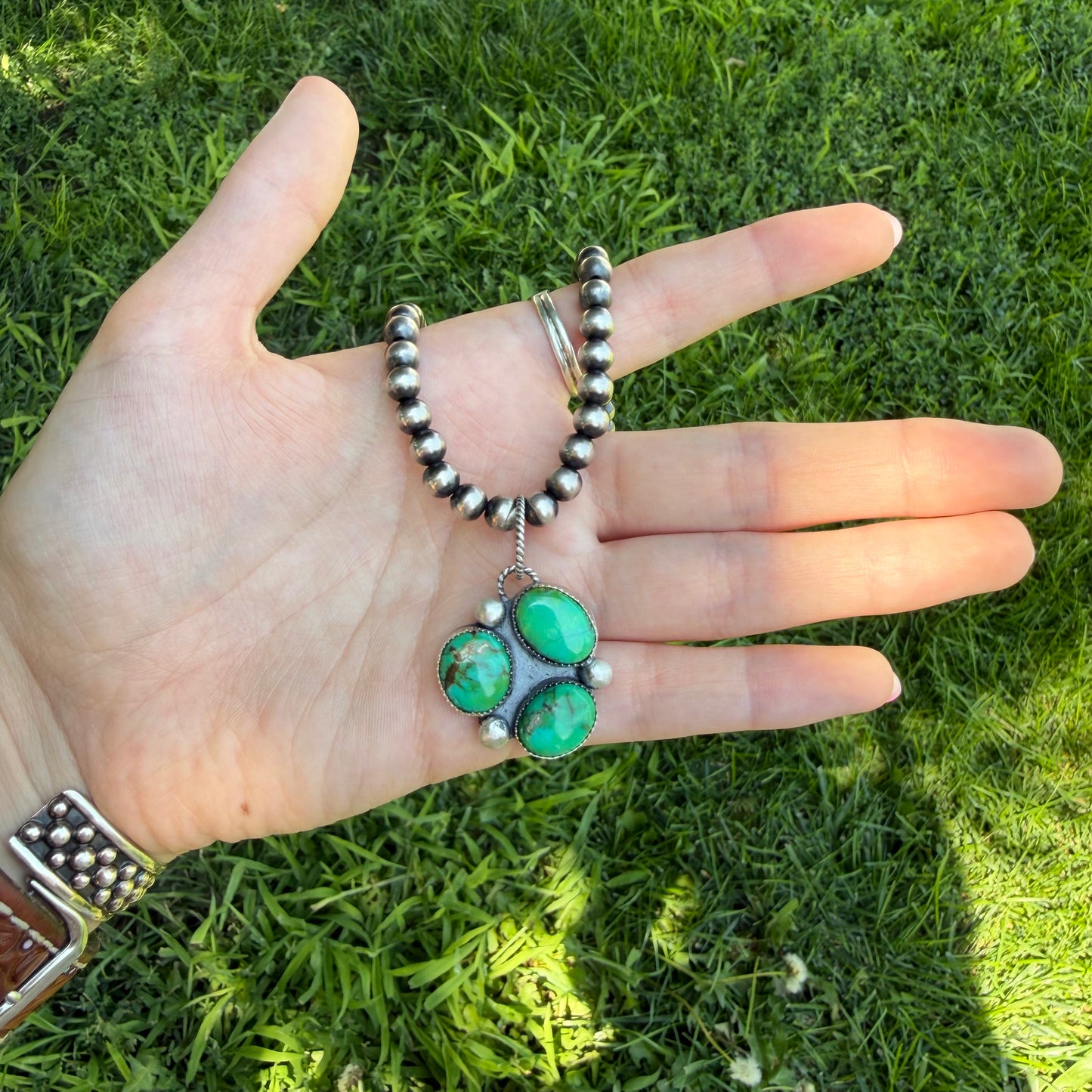 Cielo Turquoise Cluster Pendant