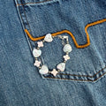 Freshwater Hearts and Pink Conch Bracelet